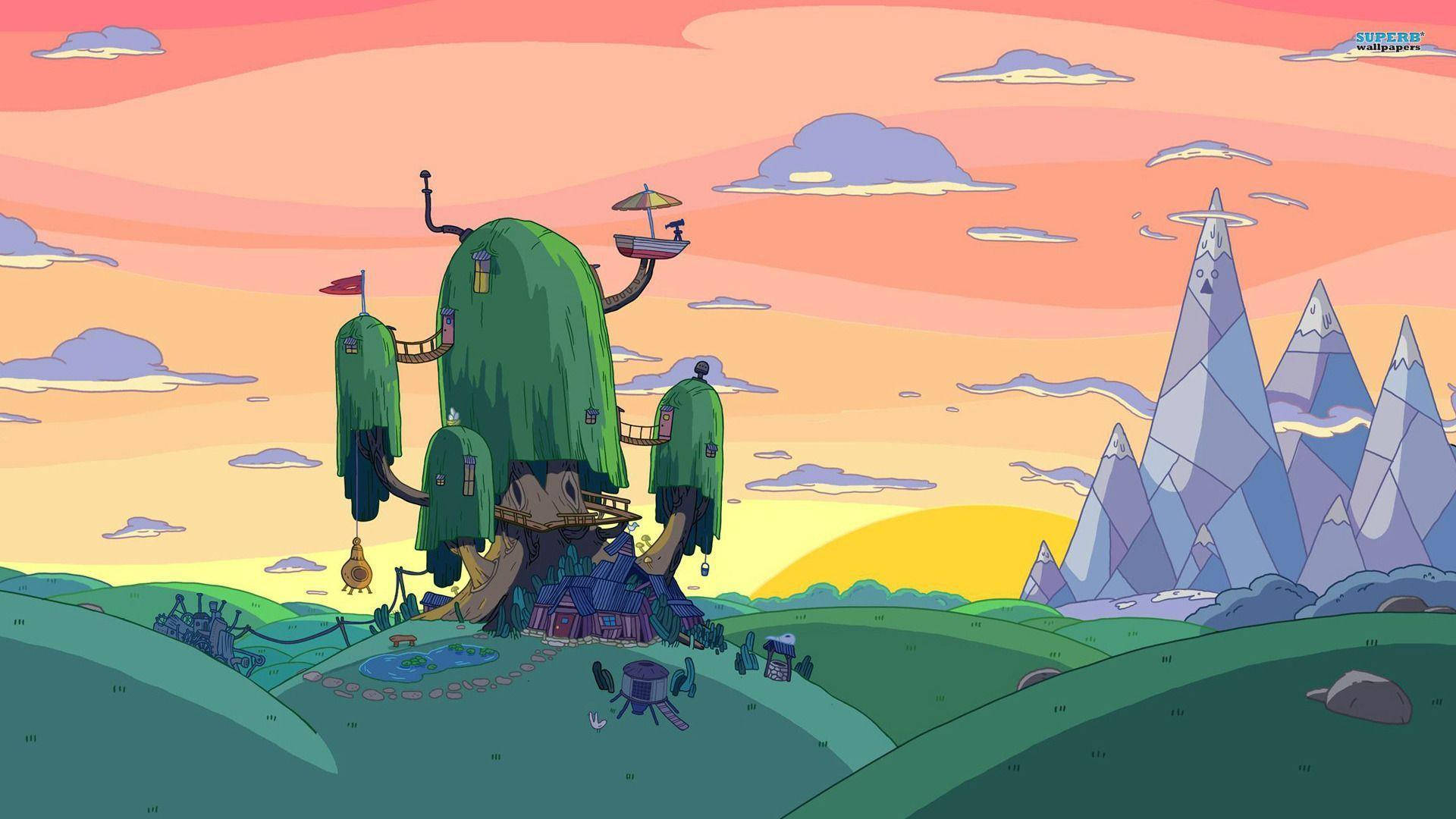 Adventure Time Treehouse Landscape