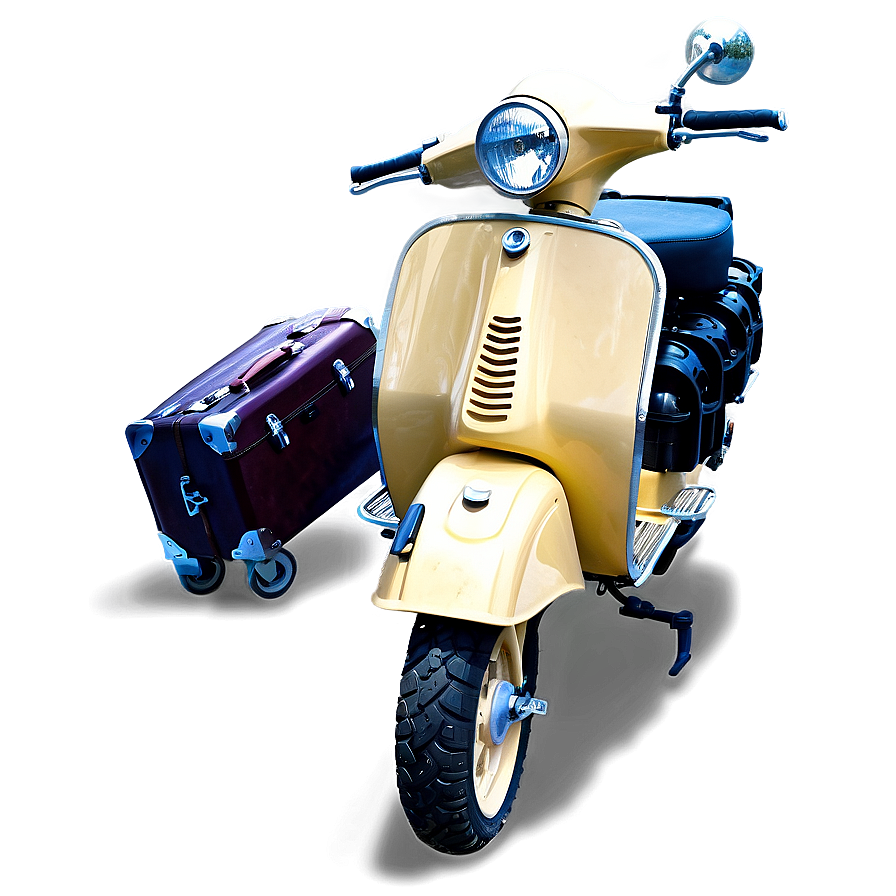 Adventure Vespa With Luggage Png Xop PNG