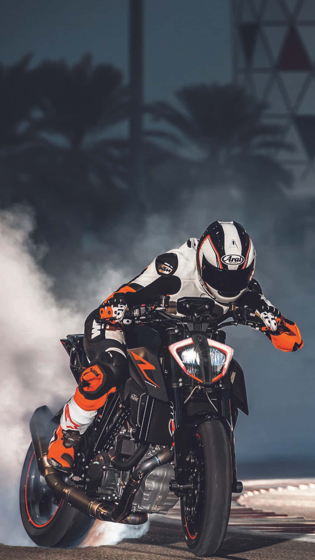 Adventurous Ride With Ktm Motorcycle Wallpaper