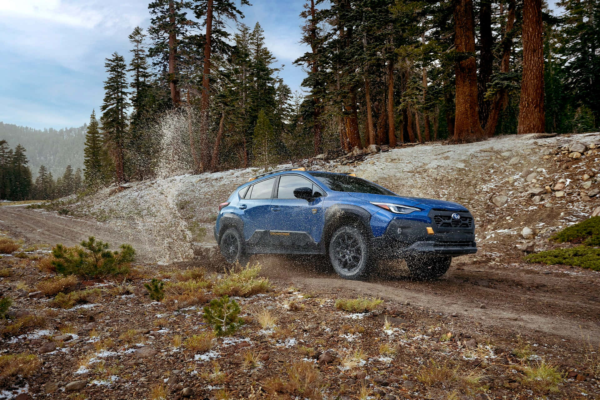 Adventurous Subaru Crosstrek Dominating The Terrain Wallpaper