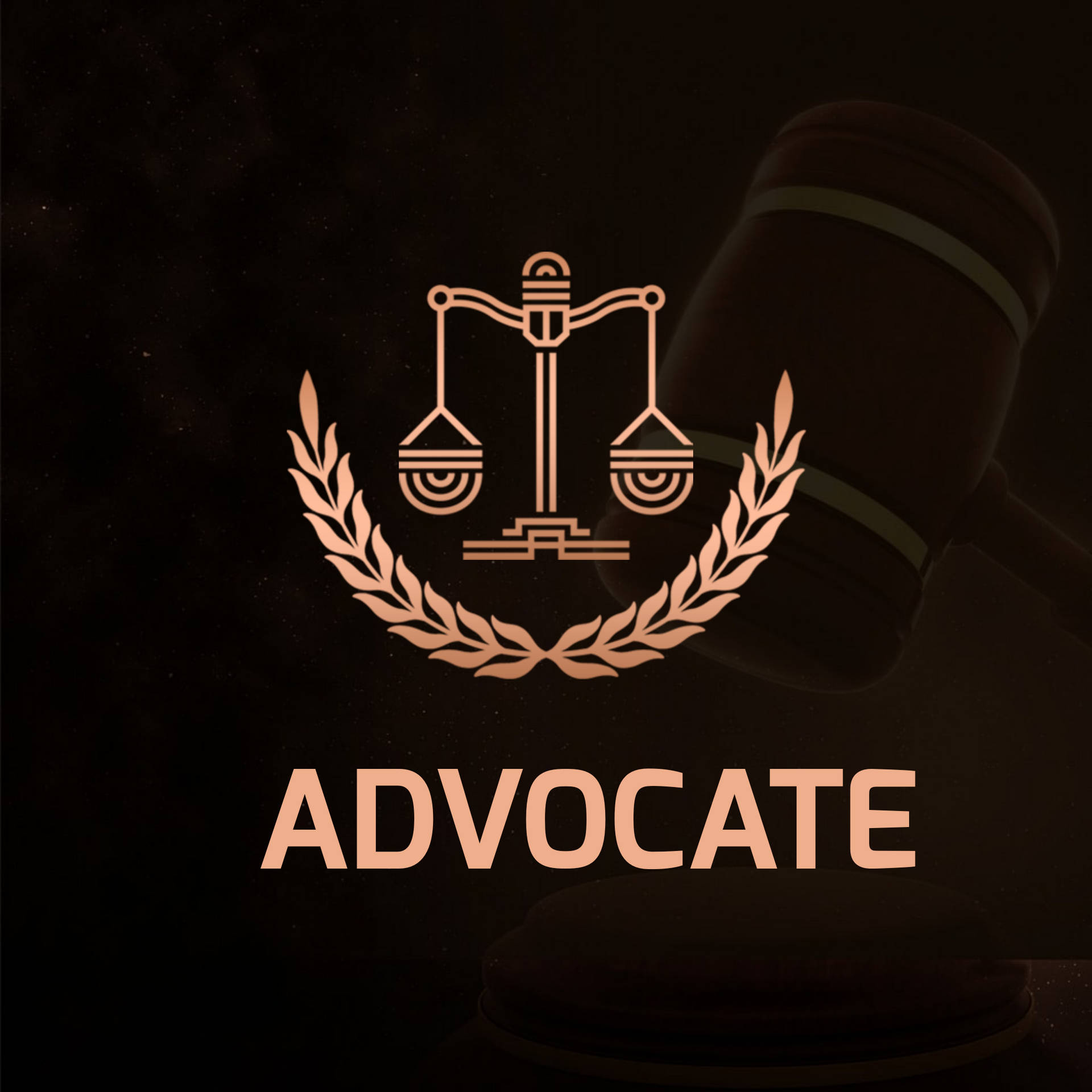 Advocate Logo In Black Wallpaper