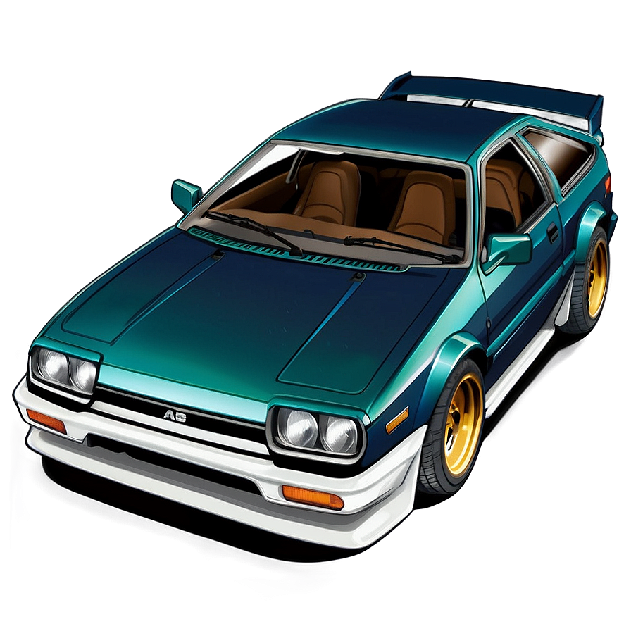 Ae86 Car Illustration Png 06242024 PNG