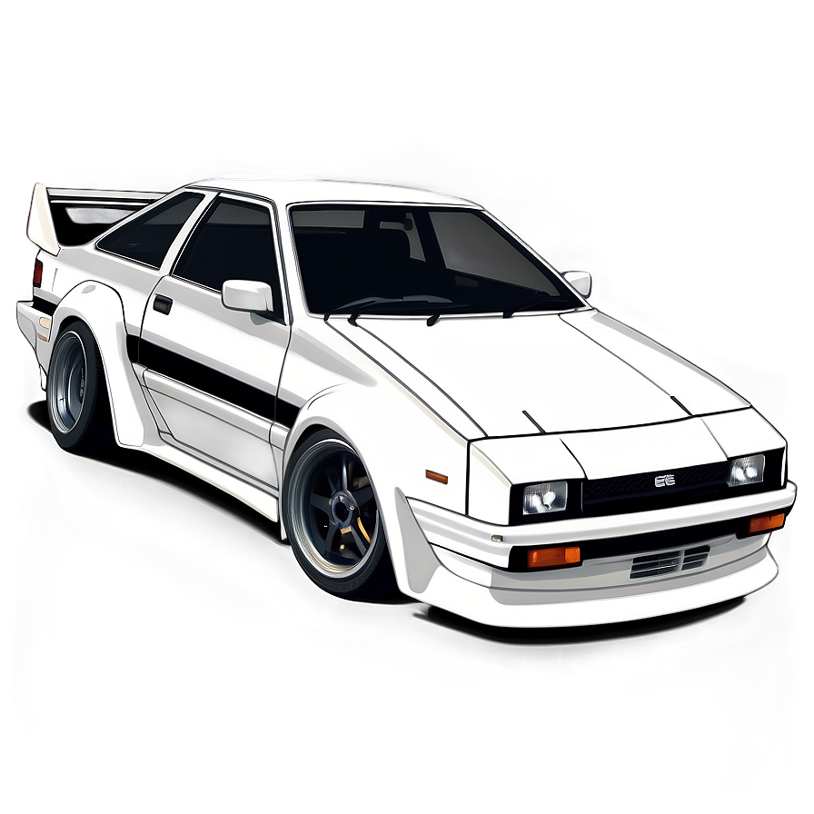 Ae86 Car Illustration Png 06242024 PNG