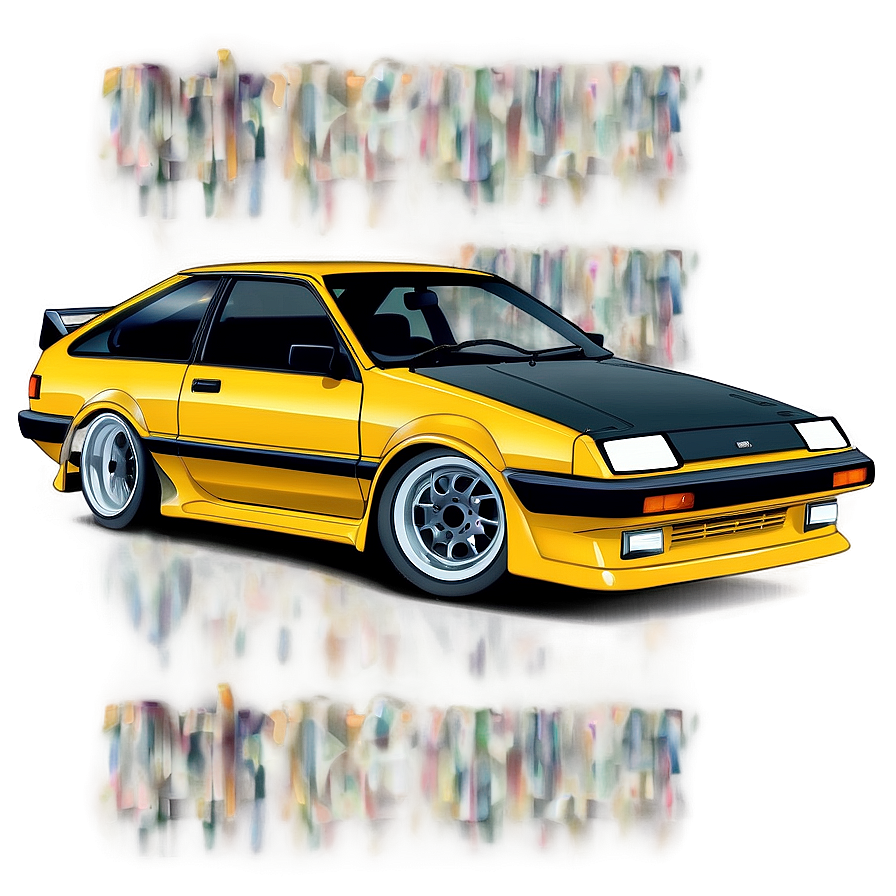 Ae86 Car Vector Png Dgf56 PNG