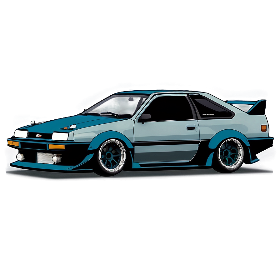 Ae86 Drifting Scene Png 06242024 PNG