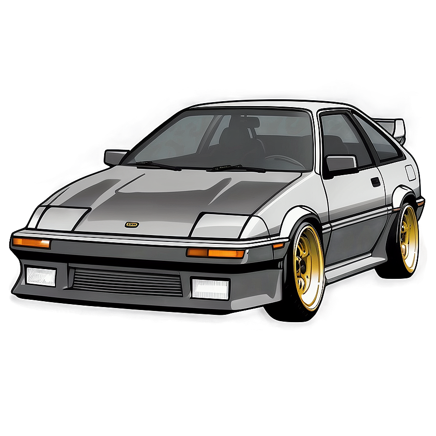 Ae86 Outline Graphic Png Sll63 PNG