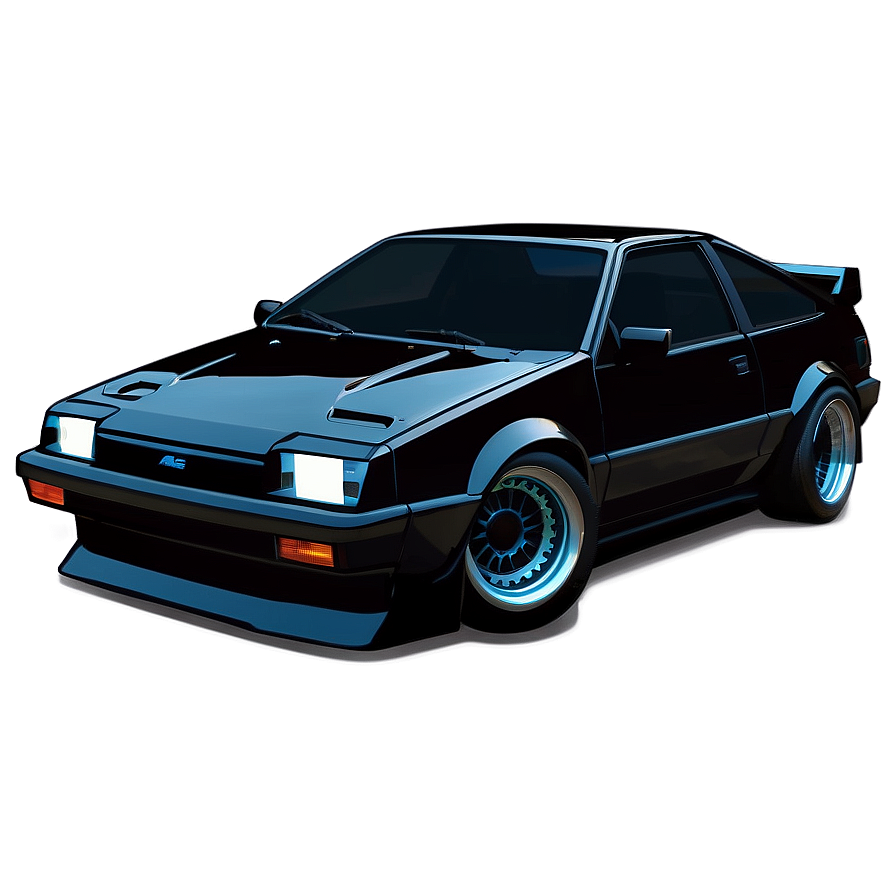 Ae86 Silhouette Png 06242024 PNG