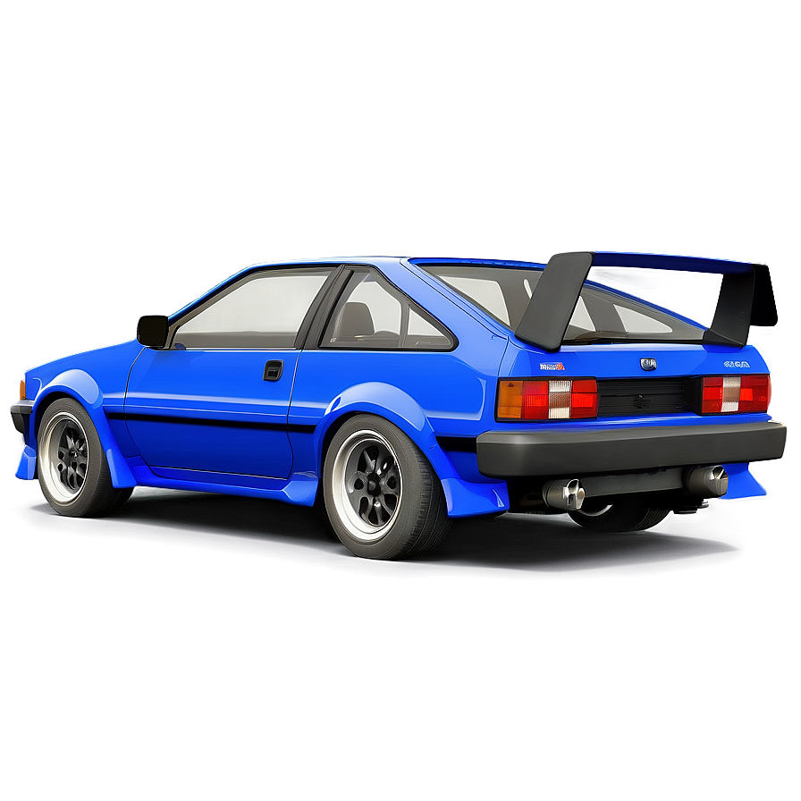 Ae86 Sportscar Blueprint Png Gly75 PNG