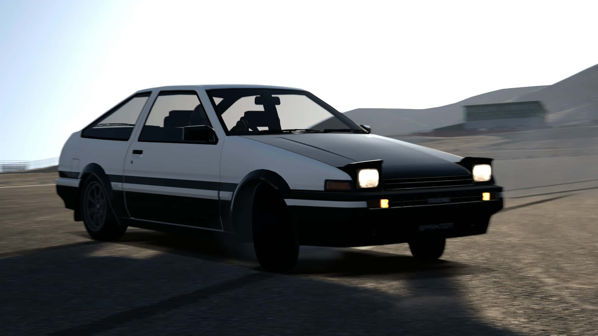 A classic Toyota AE86 sports car, perfect for the racing enthusiast Wallpaper