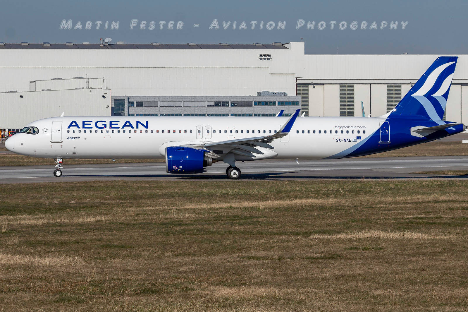 Avióna321-271nx De Aegean Airlines, Aerolínea De Bandera. Fondo de pantalla