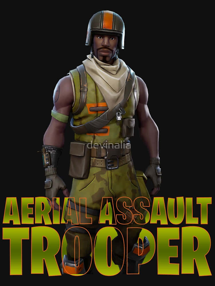 "Bravely Fighting from the Sky: Aerial Assault Trooper" Wallpaper
