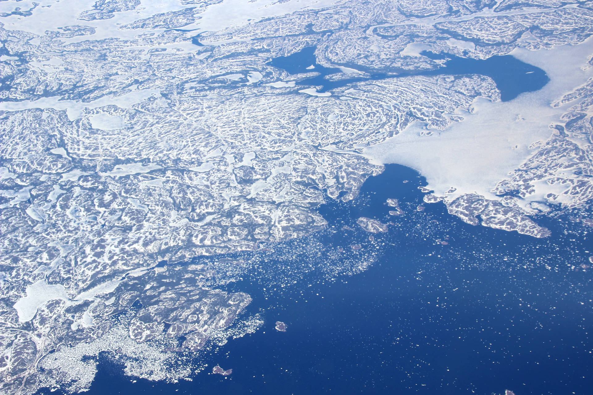 Aerial Greenland Ice Sheet