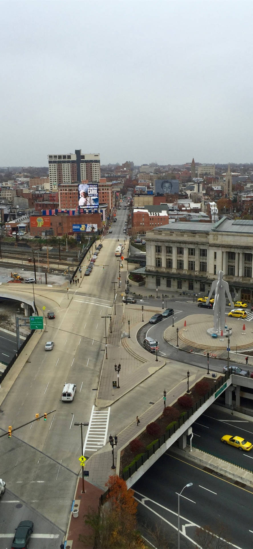 Aerial Perspective Of Baltimore Road Wallpaper