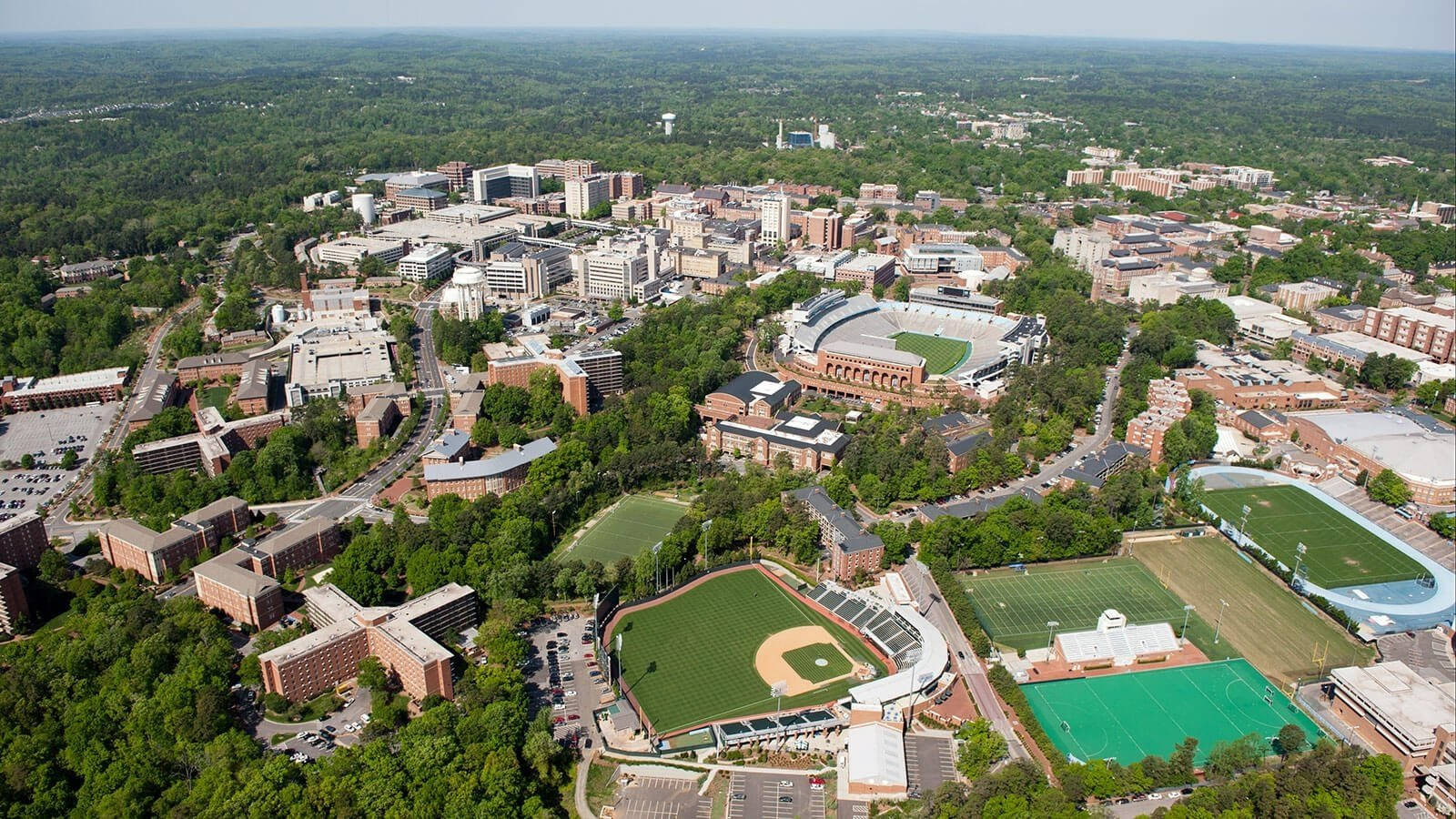 Aerial Photo Of University Of North Carolina Wallpaper