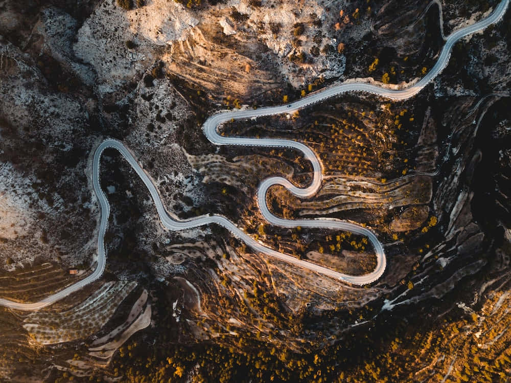 Winding Roads Aerial Picture