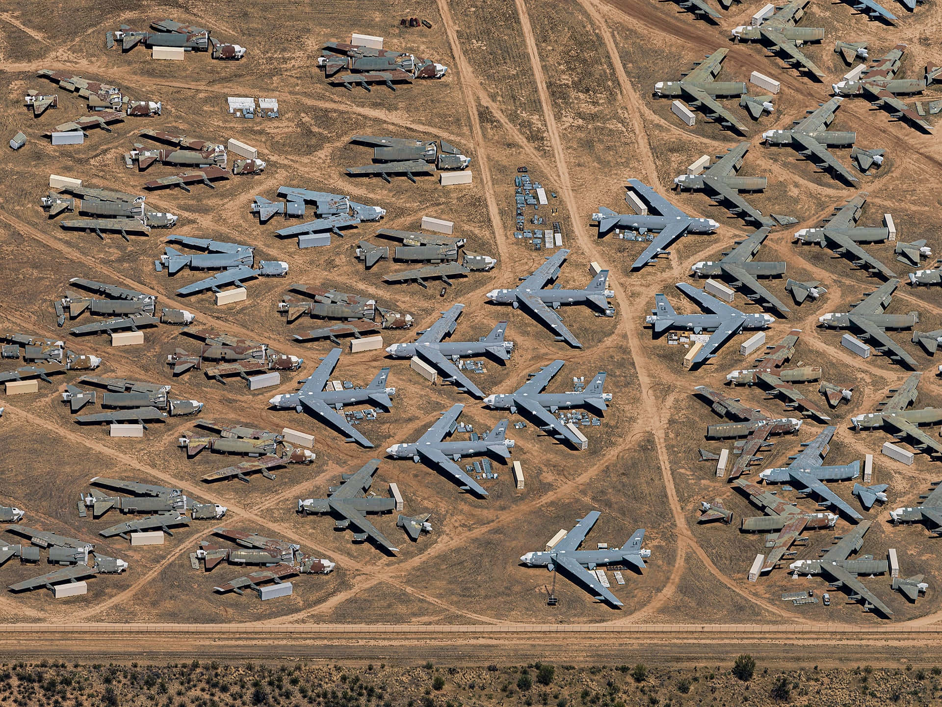 Aerospace Graveyard Aerial Picture