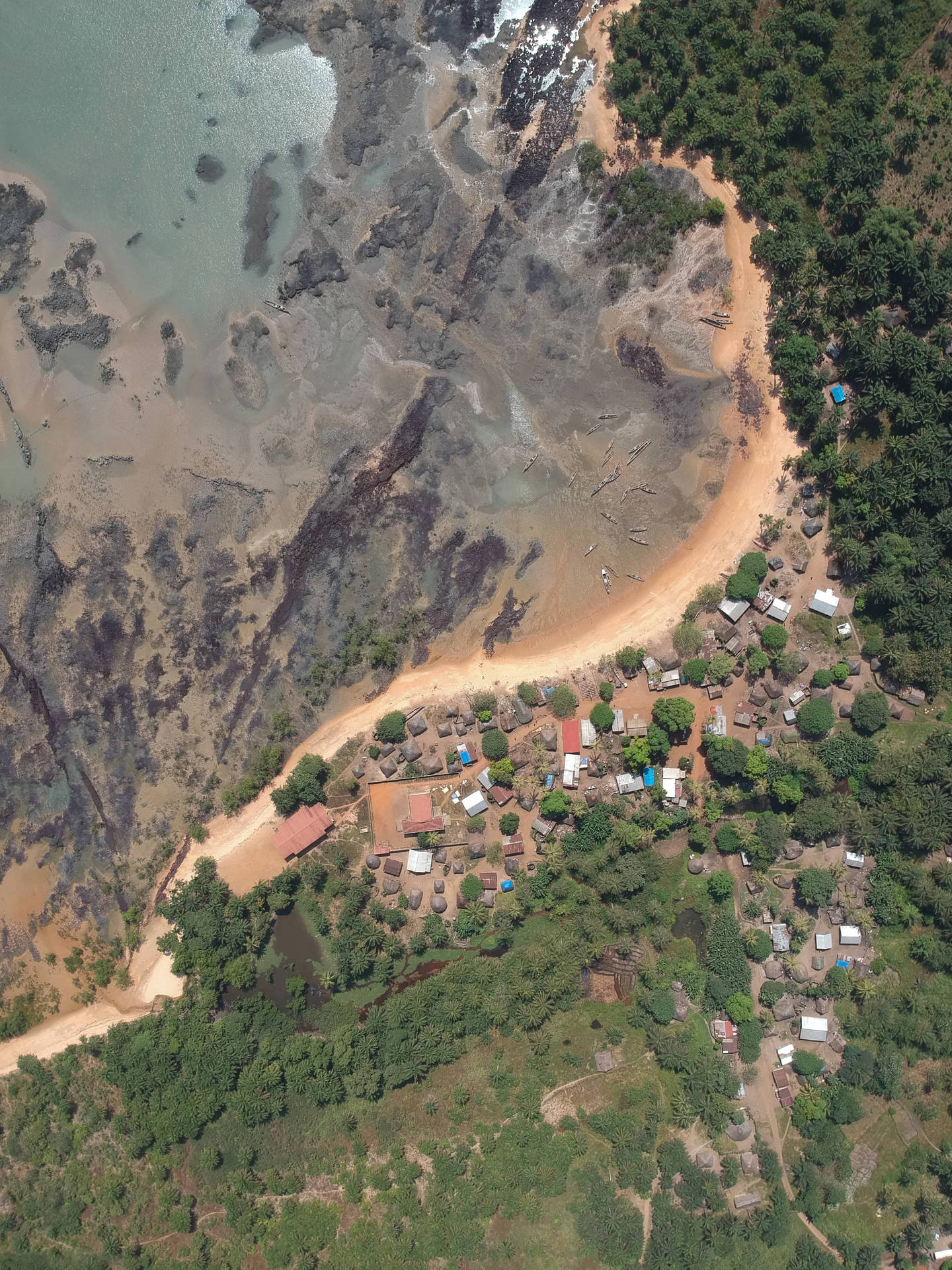 Aerial Shot Of Guinea Bissau Background