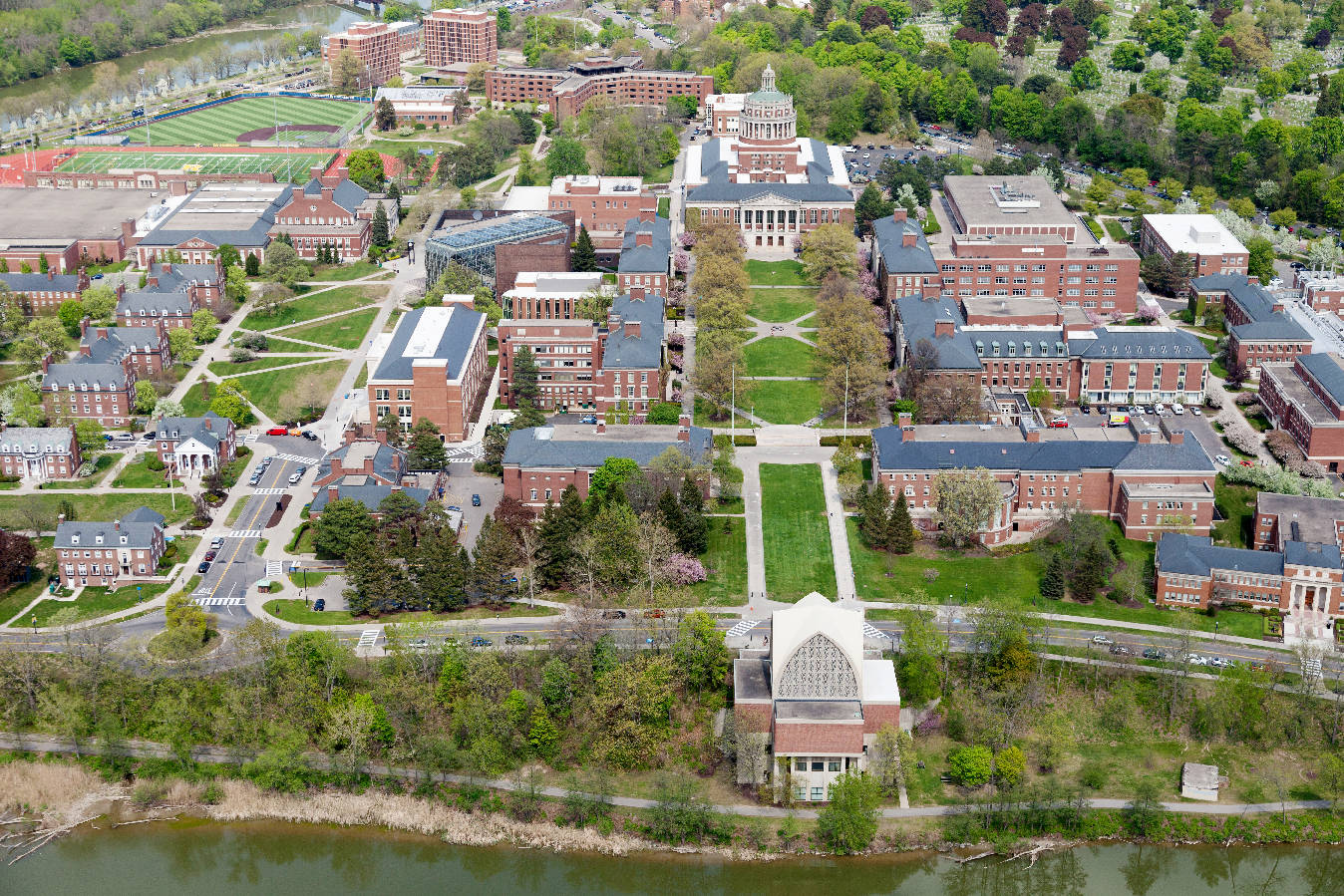Aerial Shot University Of Rochester Campus Wallpaper