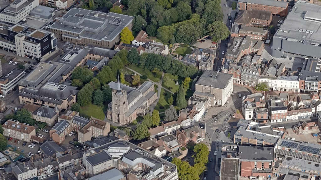 Aerial_ View_ Chelmsford_ Cathedral_ U K Wallpaper