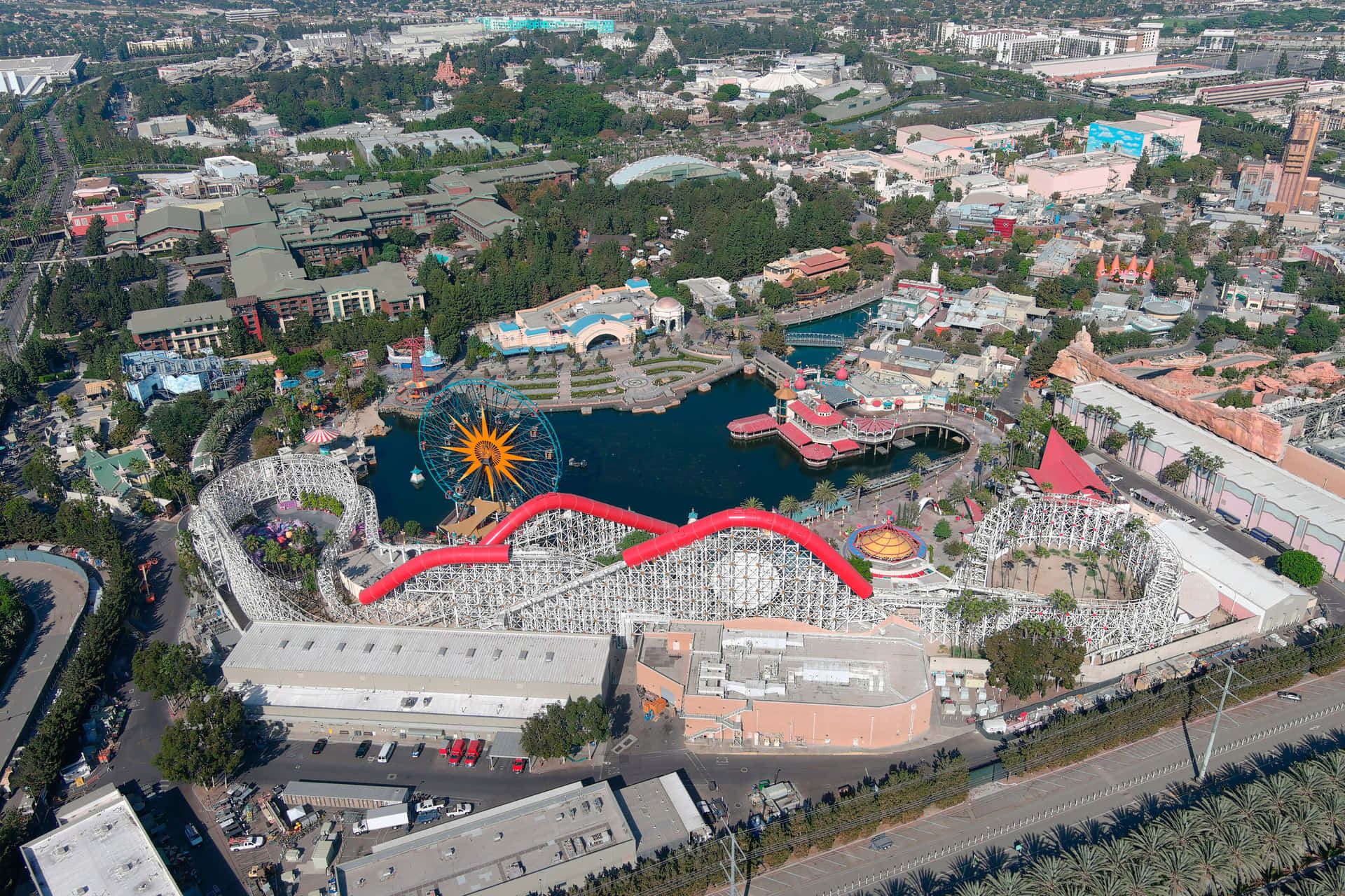 Aerial_ View_ Disneyland_ California_ Adventure_ Park Wallpaper
