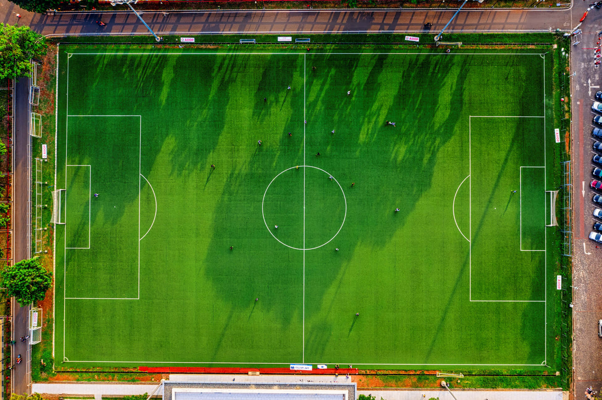 Aerial View Gbk Madya Stadium Football Field Picture