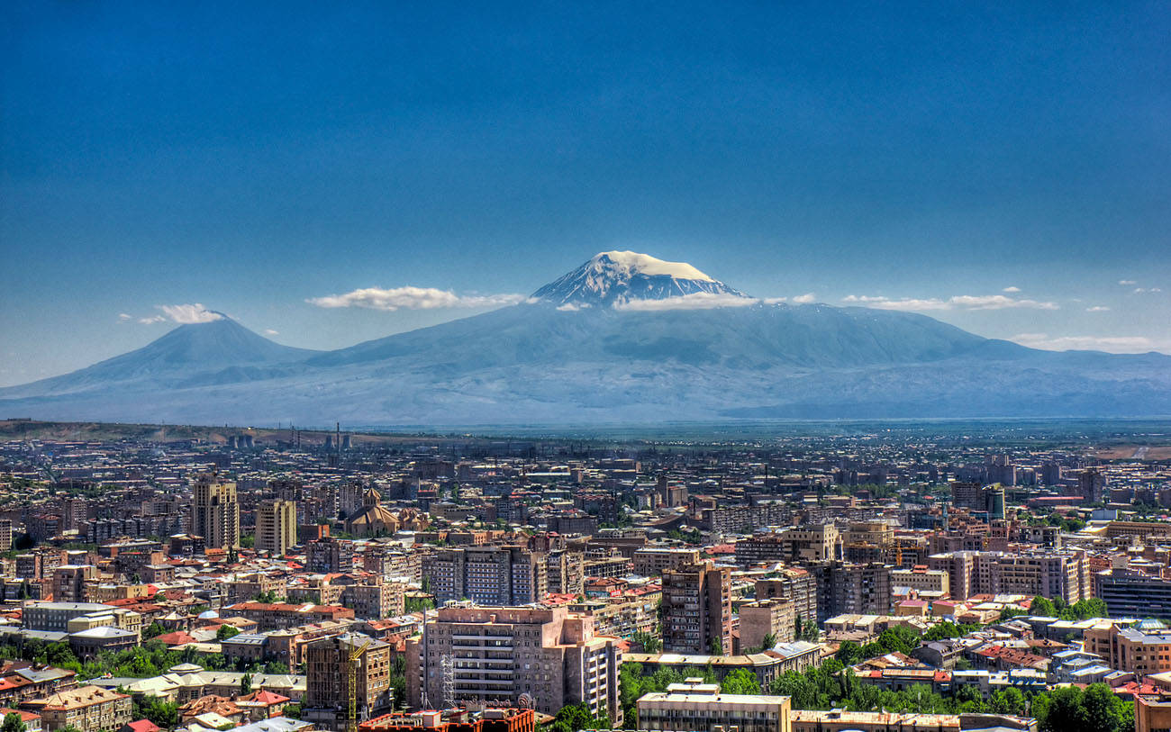 Aerial View In Yerevan Wallpaper