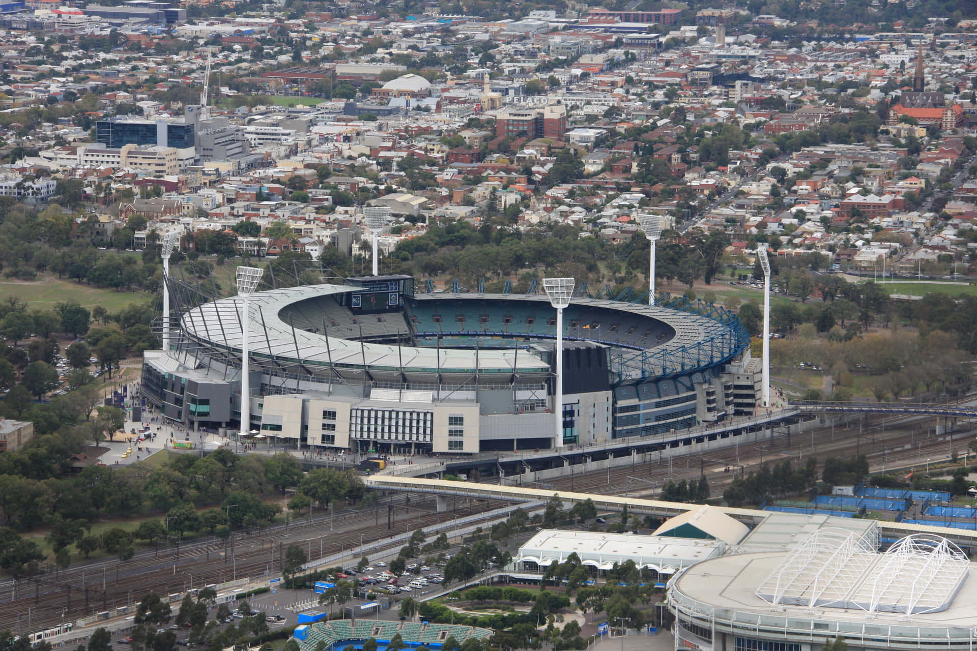 Aerial View Melbourne Cricket Ground Wallpaper