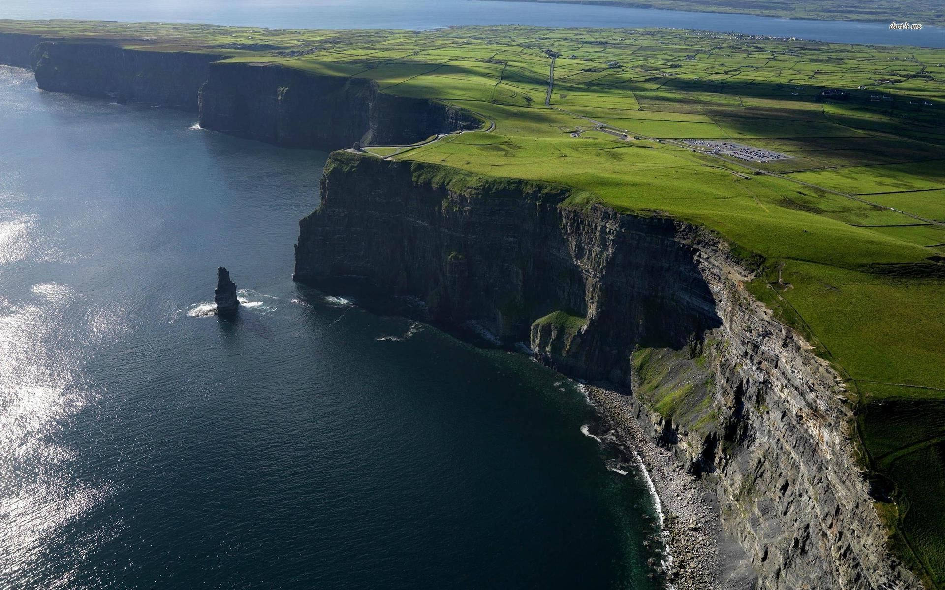 Aerial View Moher Cliffs Ireland