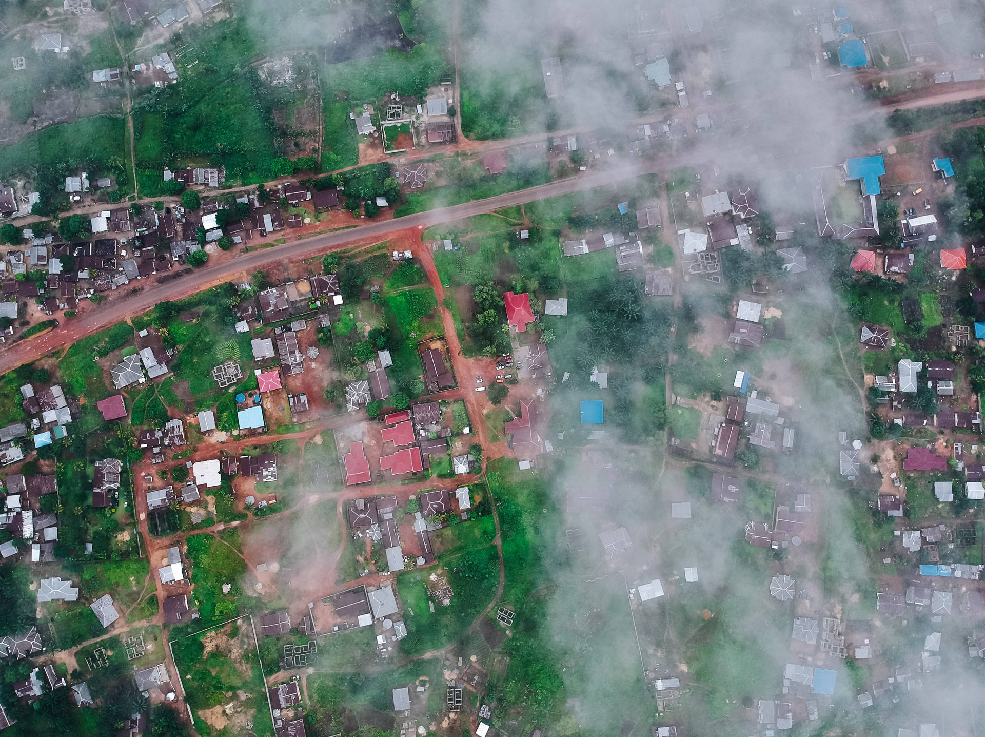 Aerial View Of Bo Sierra Leone Wallpaper
