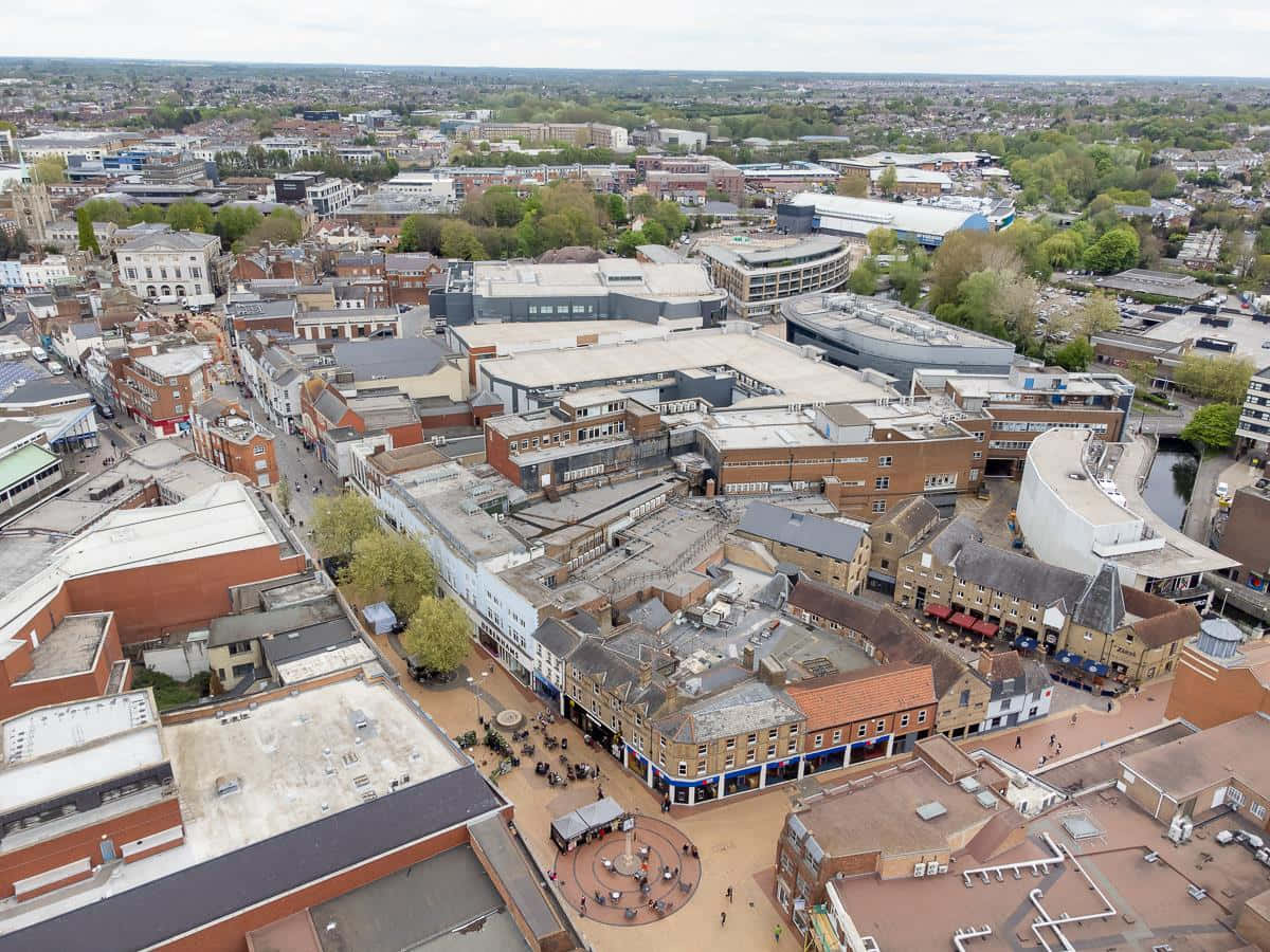 Aerial_ View_of_ Chelmsford_ City_ Center Wallpaper