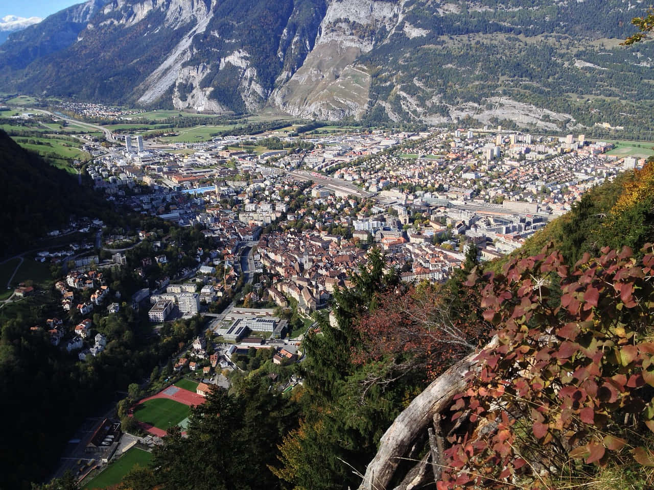 Aerial_ View_of_ Chur_ Switzerland Wallpaper