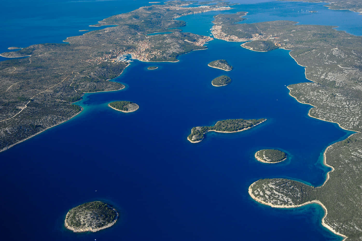Aerial_ View_of_ Coastal_ Archipelago Wallpaper