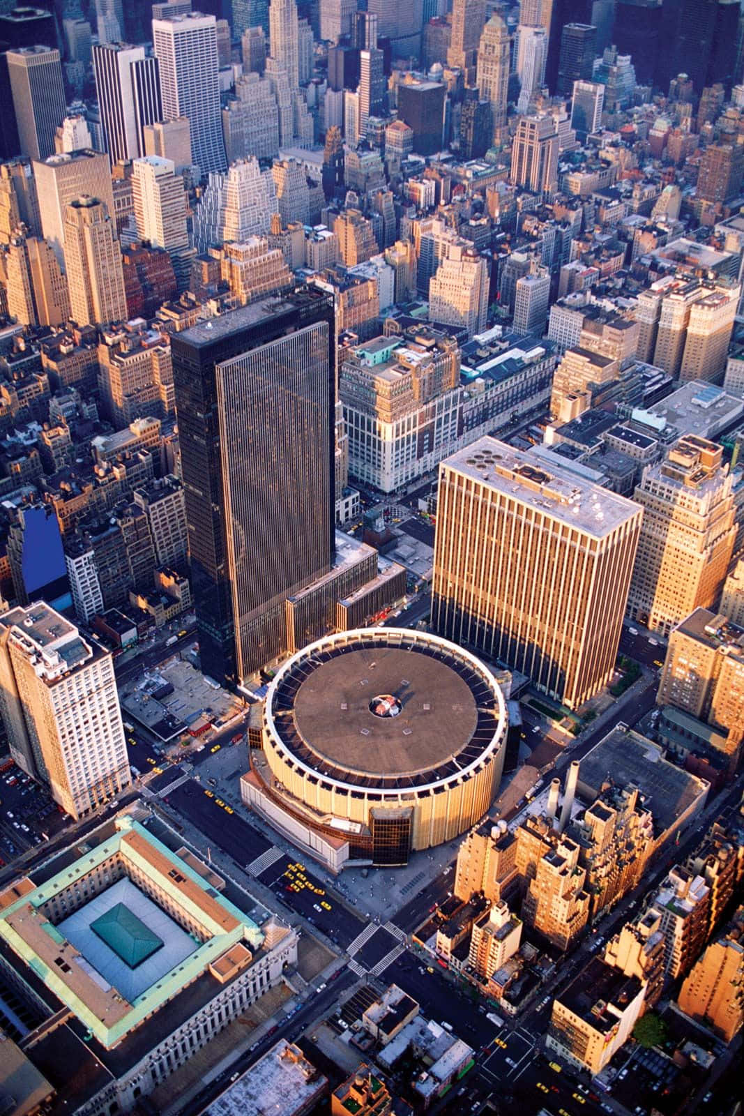 Aerial_ View_of_ Madison_ Square_ Garden_ New_ York Wallpaper