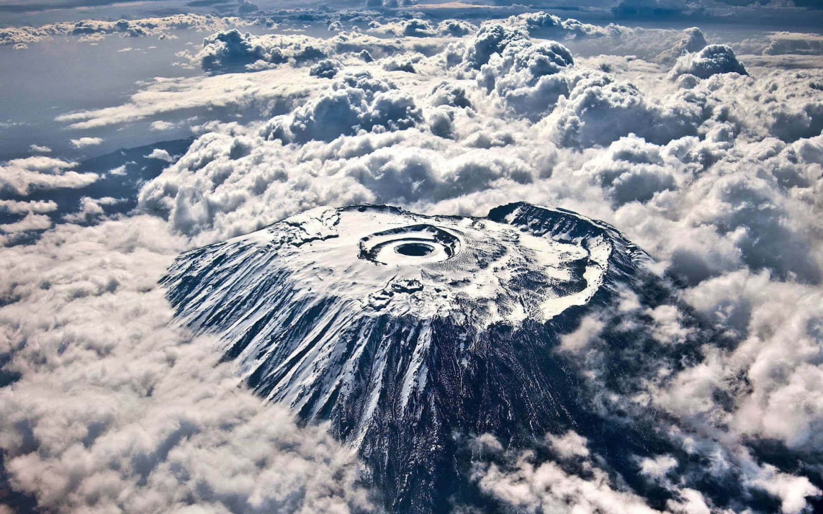 Aerial View Of Mount Kilimanjaro Wallpaper