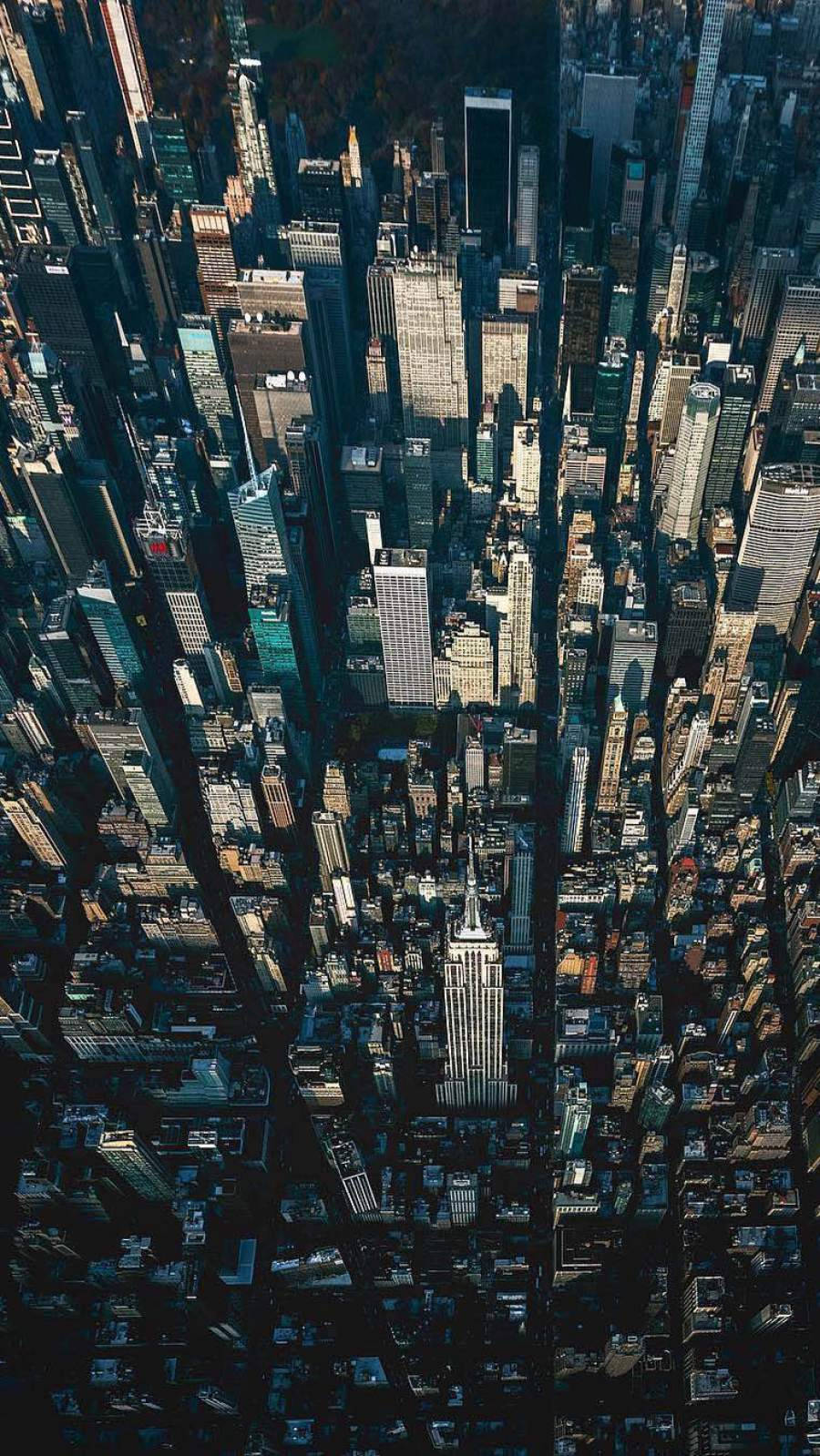 Luftfoto Af New York Iphone Wallpaper