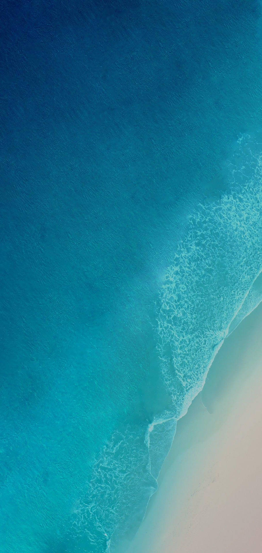Aerial View Of Ocean iOS 12 Wallpaper