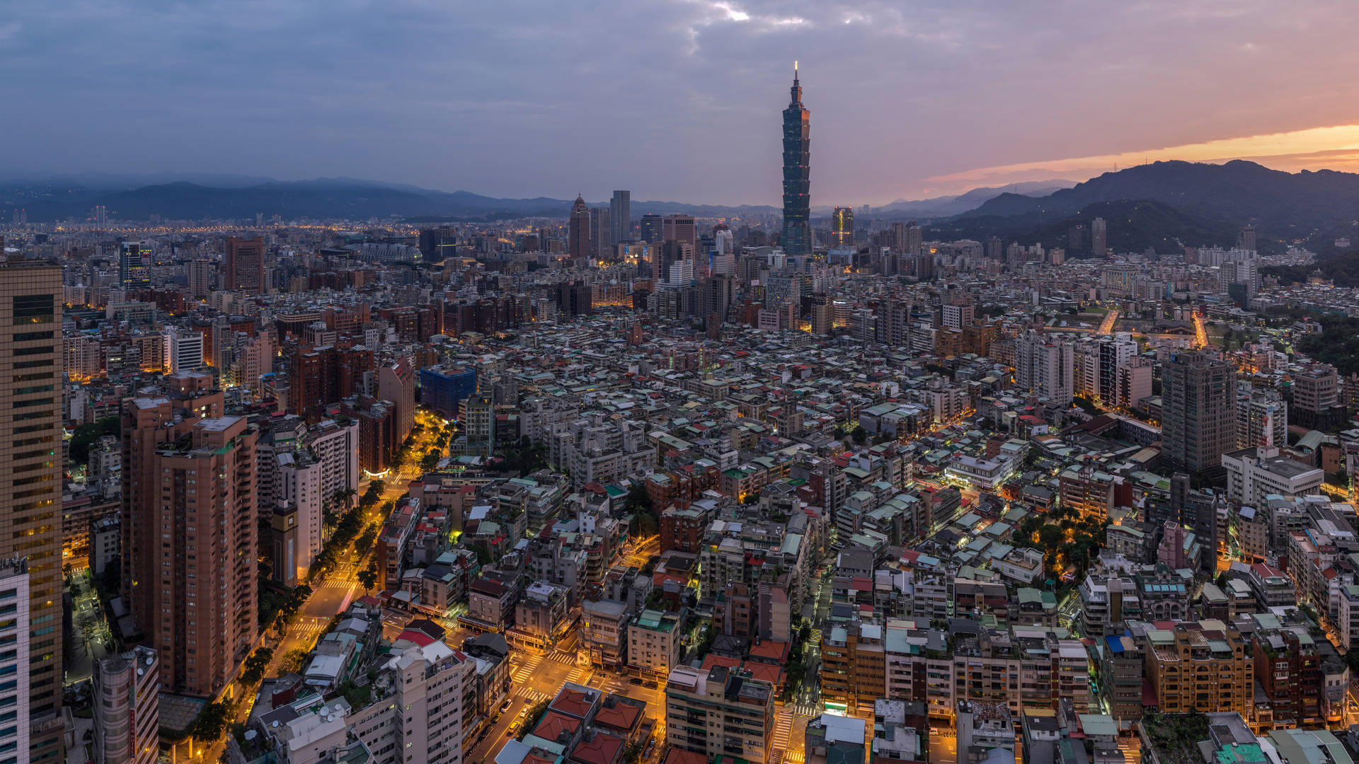 Aerial View Of Taiwan