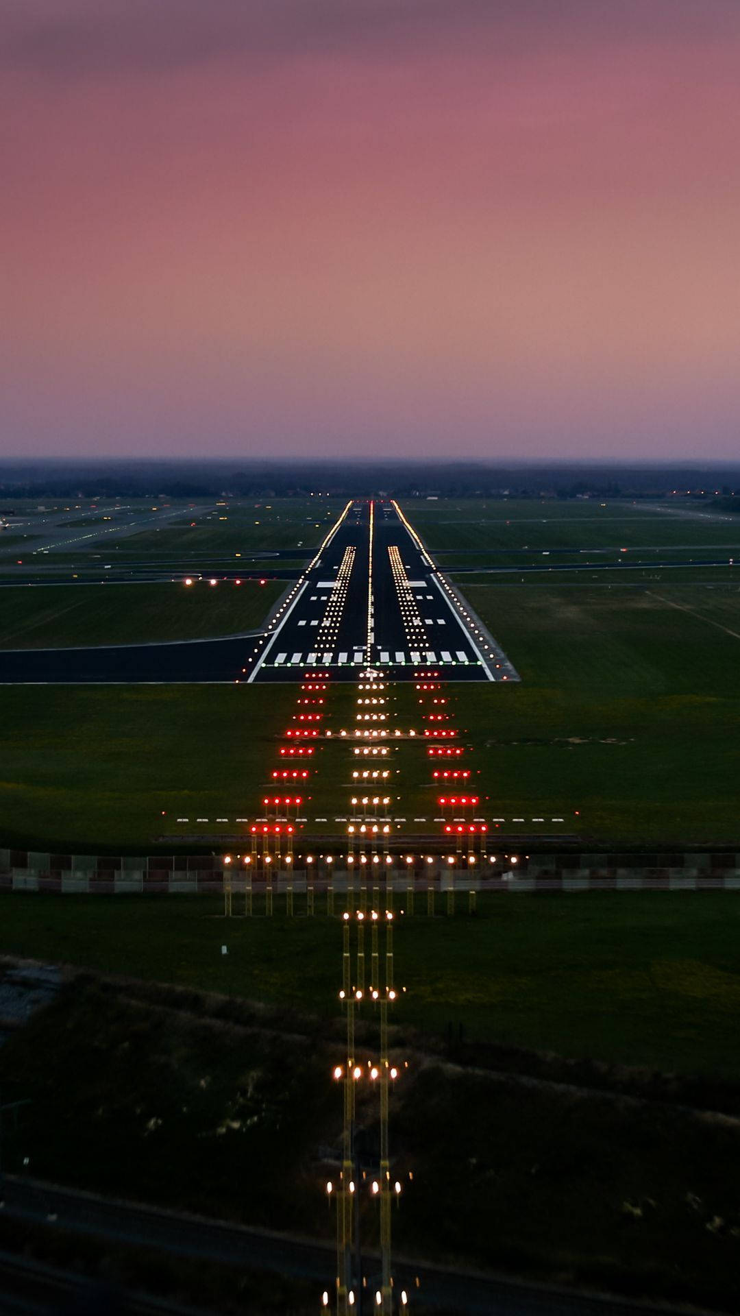 Aerial View Of The Runway Wallpaper