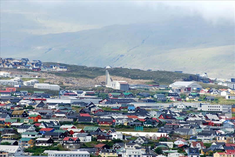 Aerial View Of Thorshavn Wallpaper