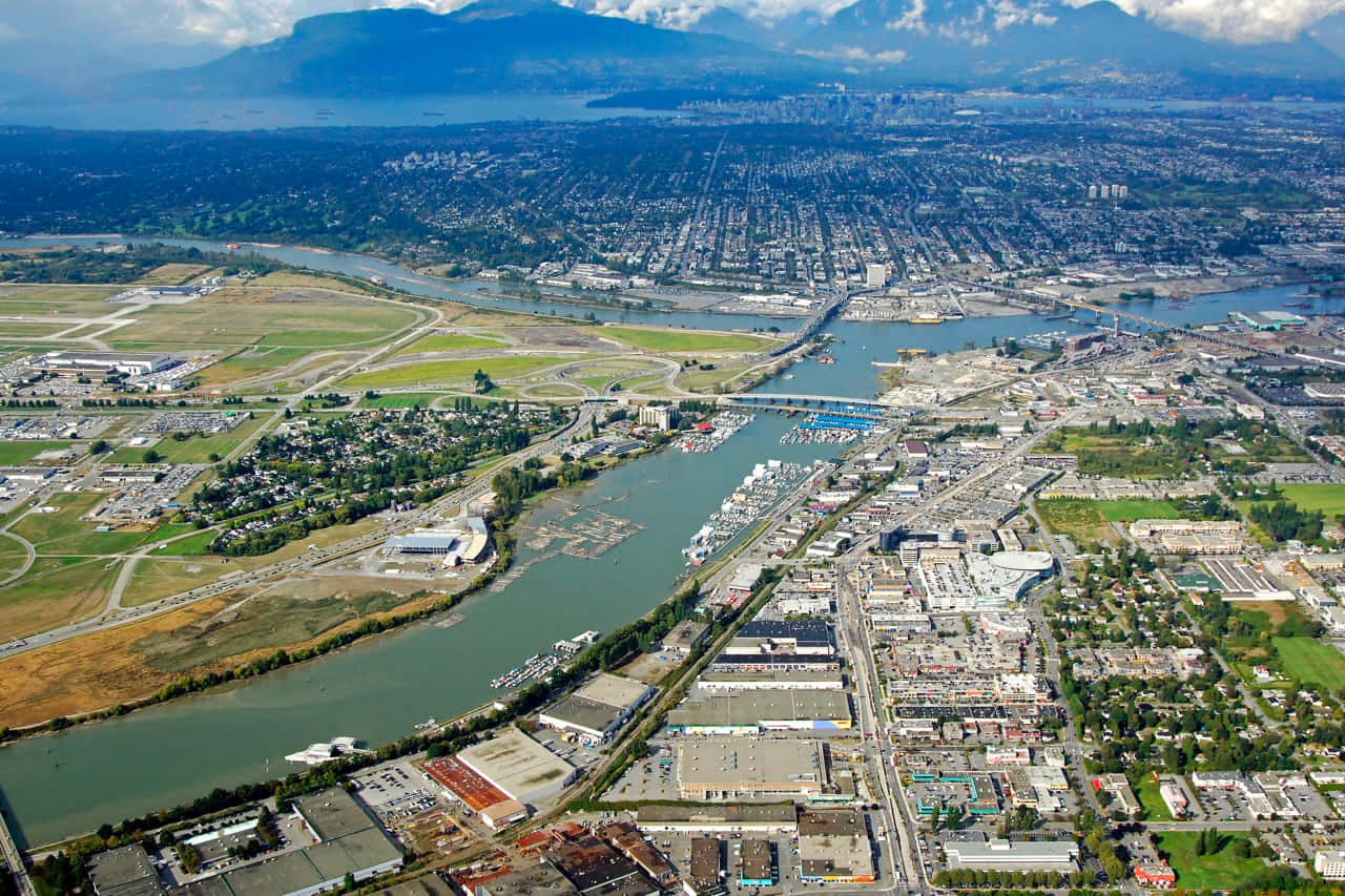 Aerial View Richmond Canada Wallpaper