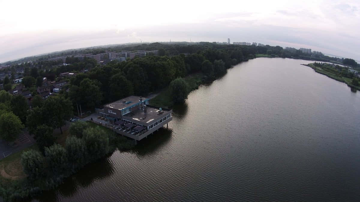 Luftbilde Terneuzen Vannfront Bakgrunnsbildet