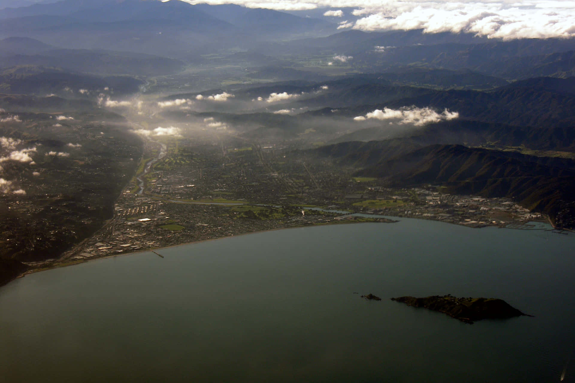 Aerial Viewof Lower Hutt New Zealand Wallpaper