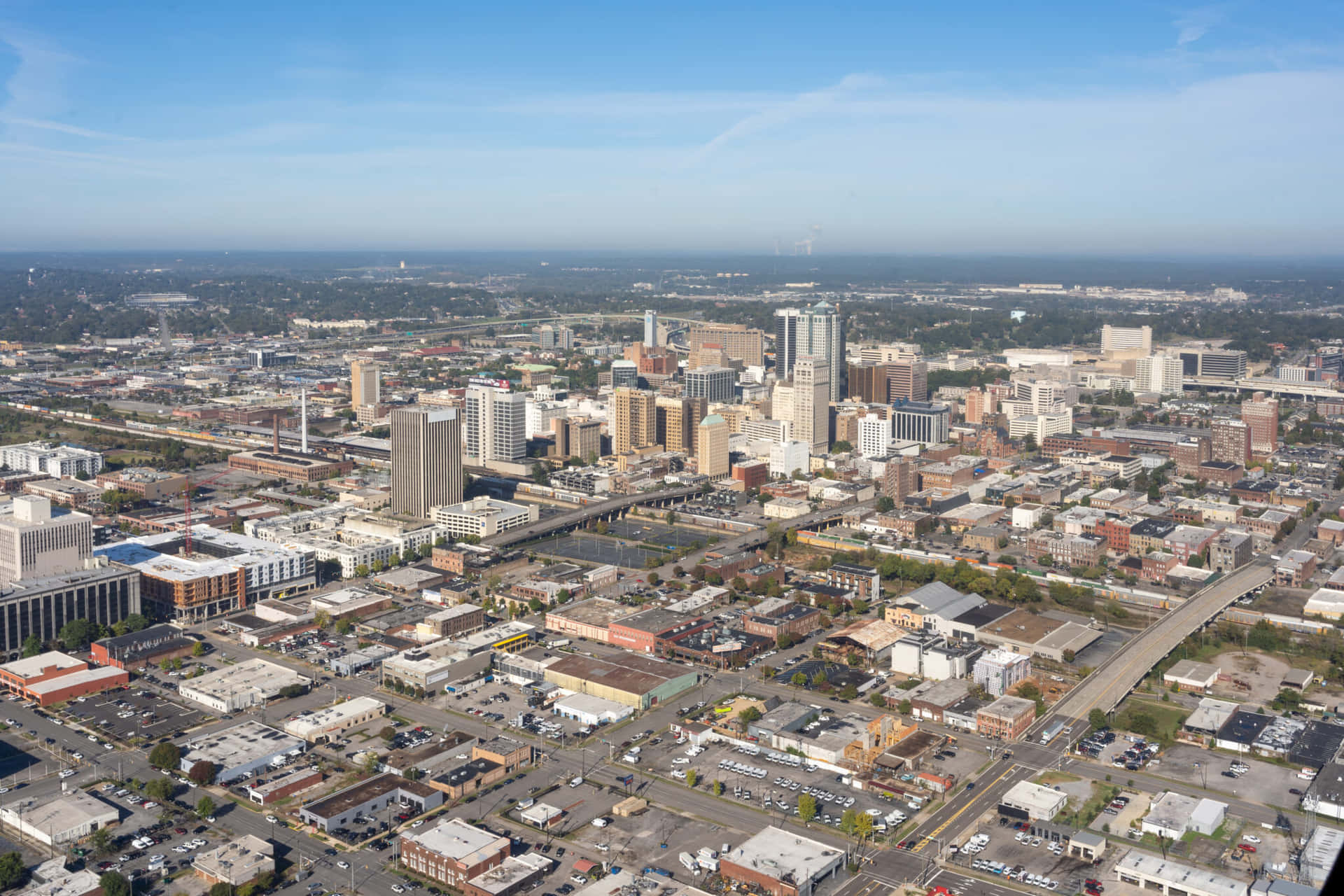 Aerial Viewof Montgomery Alabama Wallpaper