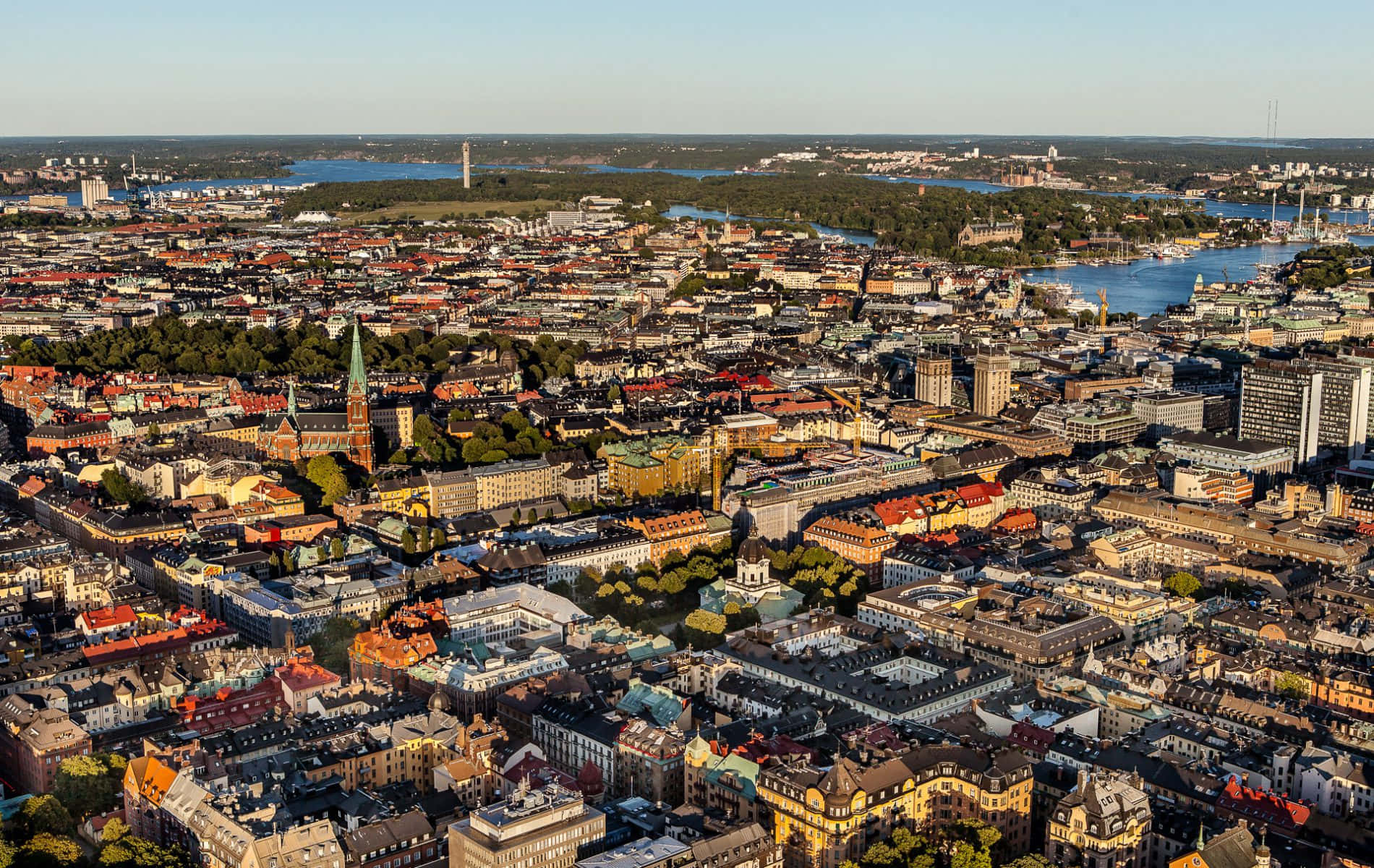 Aerial Viewof Norrkoping Sweden Wallpaper