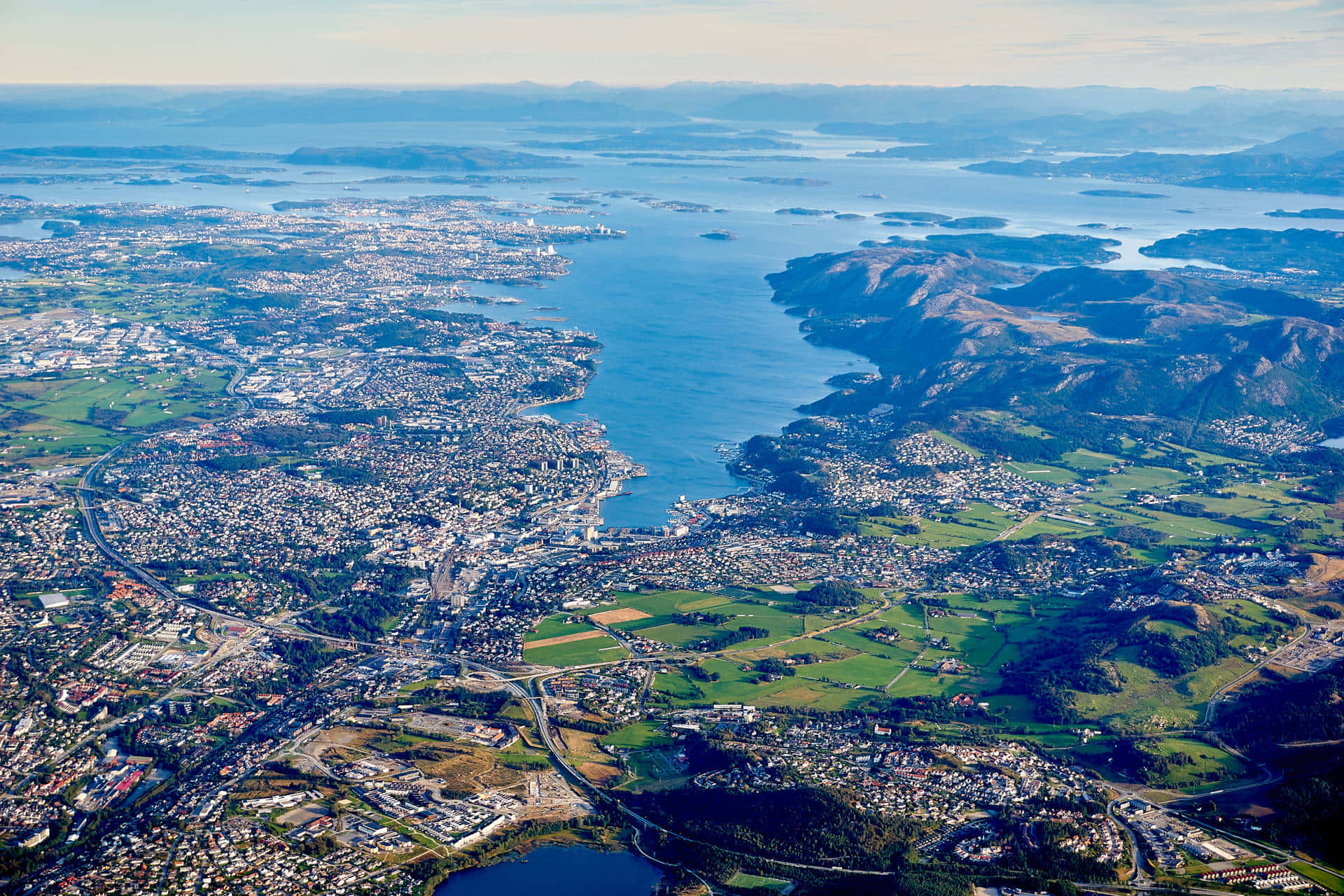 Aerial Viewof Stavanger Norway Wallpaper