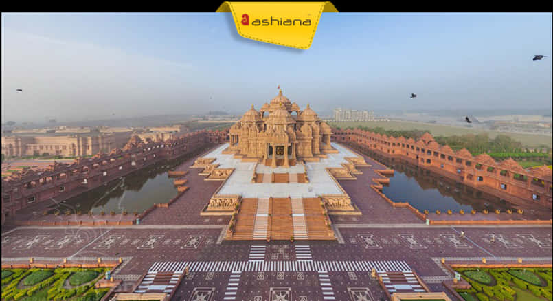 Aerial_ View_of_ Hindu_ Temple_ Complex PNG