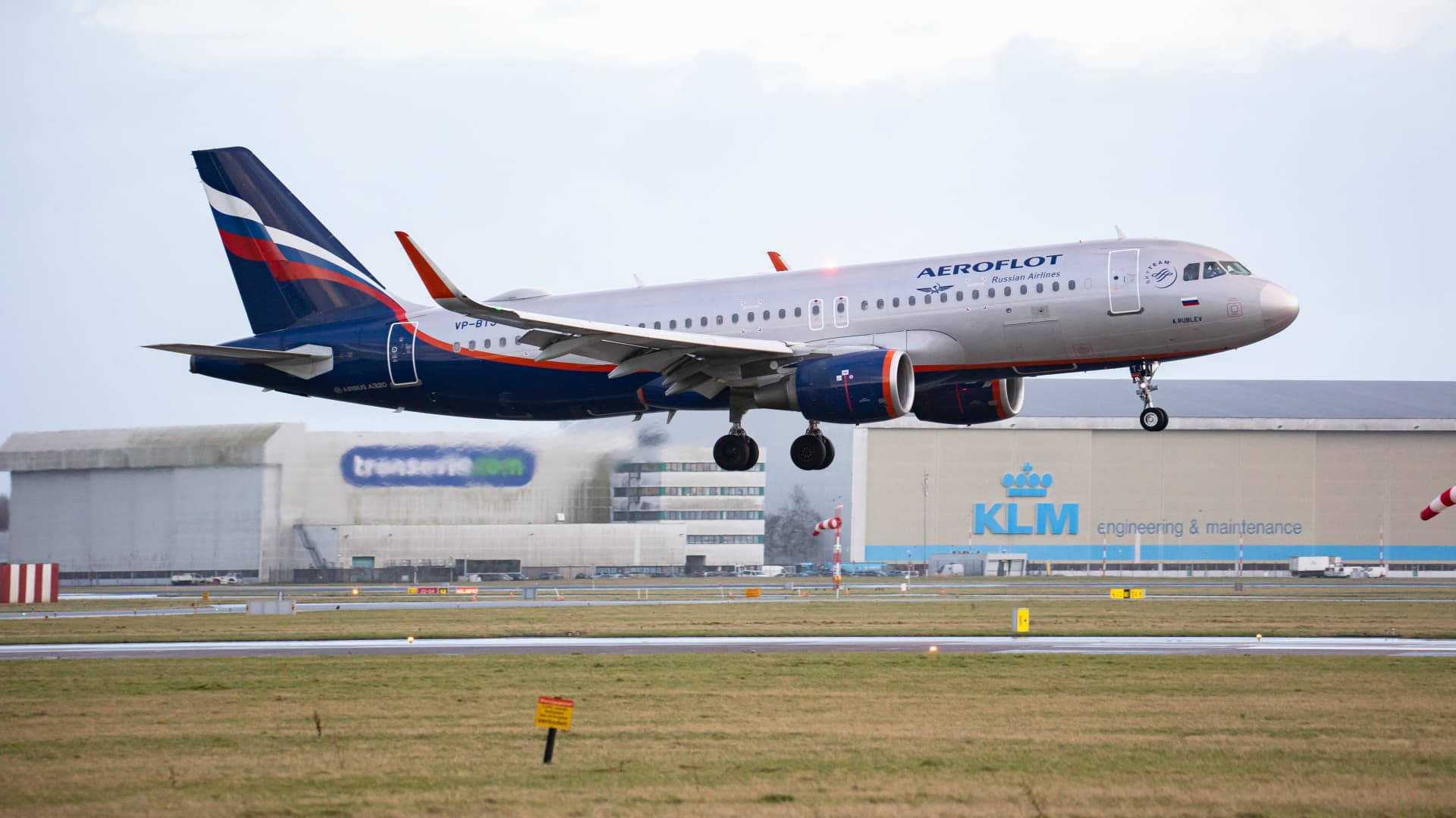 Aterrizajede Aeroflot. Fondo de pantalla