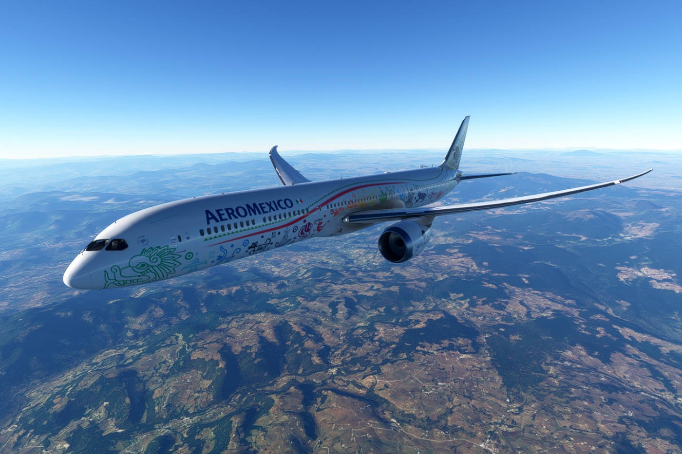 Aeroméxicolínea Aérea Boeing 787-10 Horizon. Fondo de pantalla