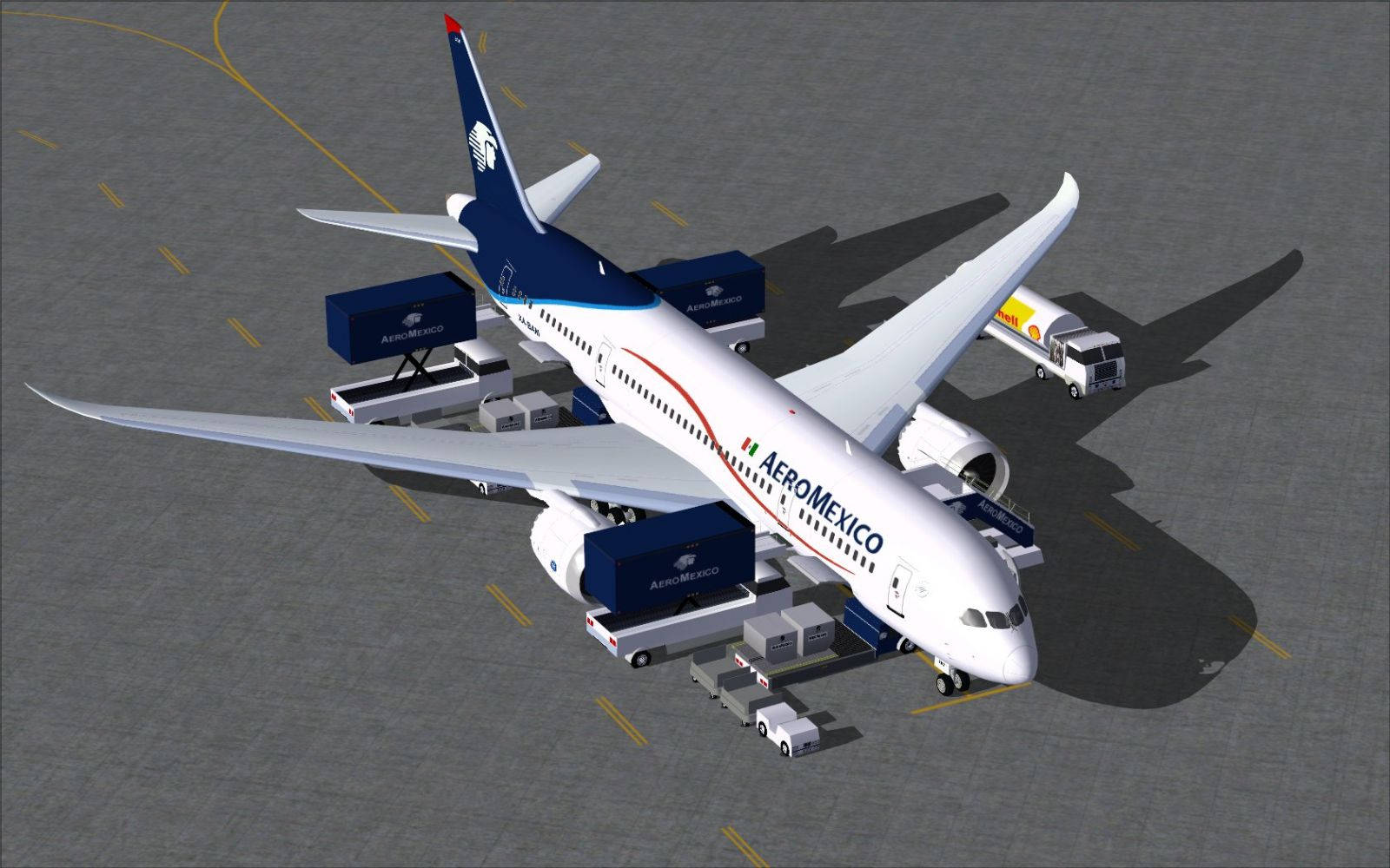 Aeroméxico,aerolínea Bandera, Boeing 787-8 V2. Fondo de pantalla