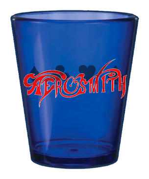 Aerosmith Branded Blue Shot Glass PNG